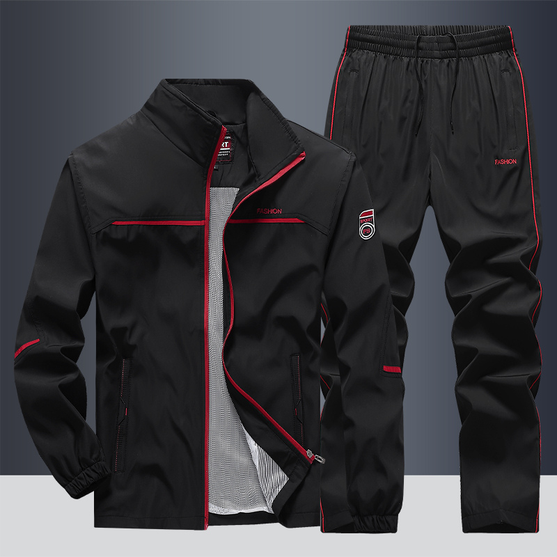 Men's Tracksuit Lightweight Zip Jacket & Joggers Set | Sport