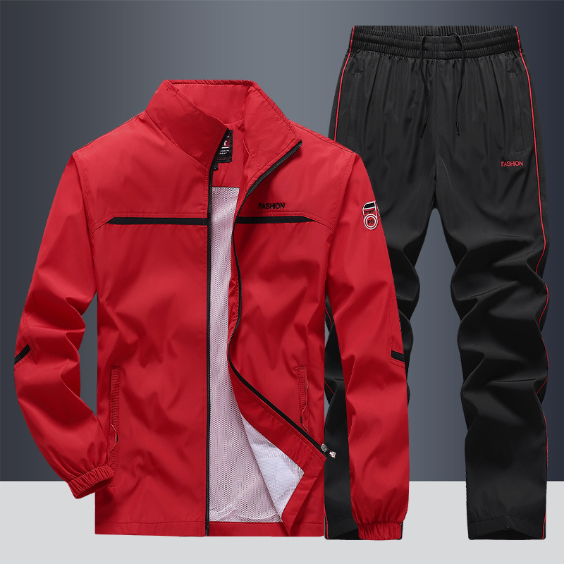 Men's Tracksuit Lightweight Zip Jacket & Joggers Set | Sport