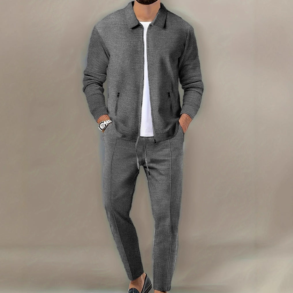 Men's Tracksuit Two Piece Zip Up | Casual