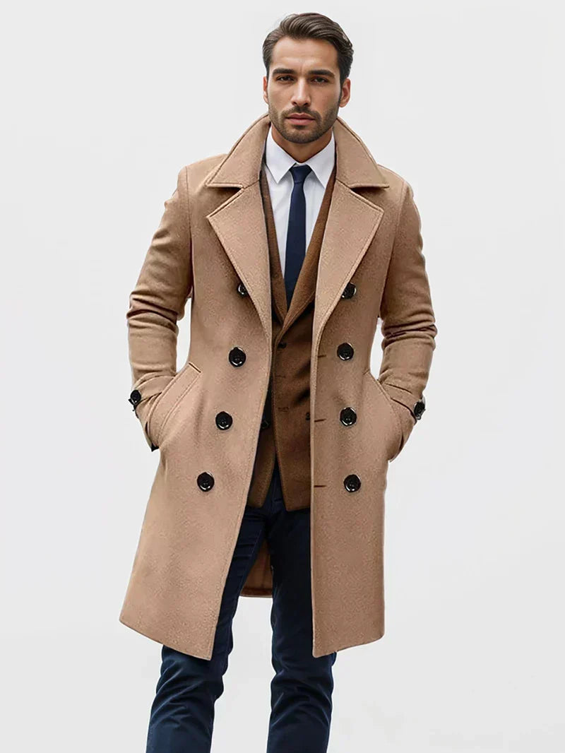 Men's Trench Coat Double Breasted | Winter Formal