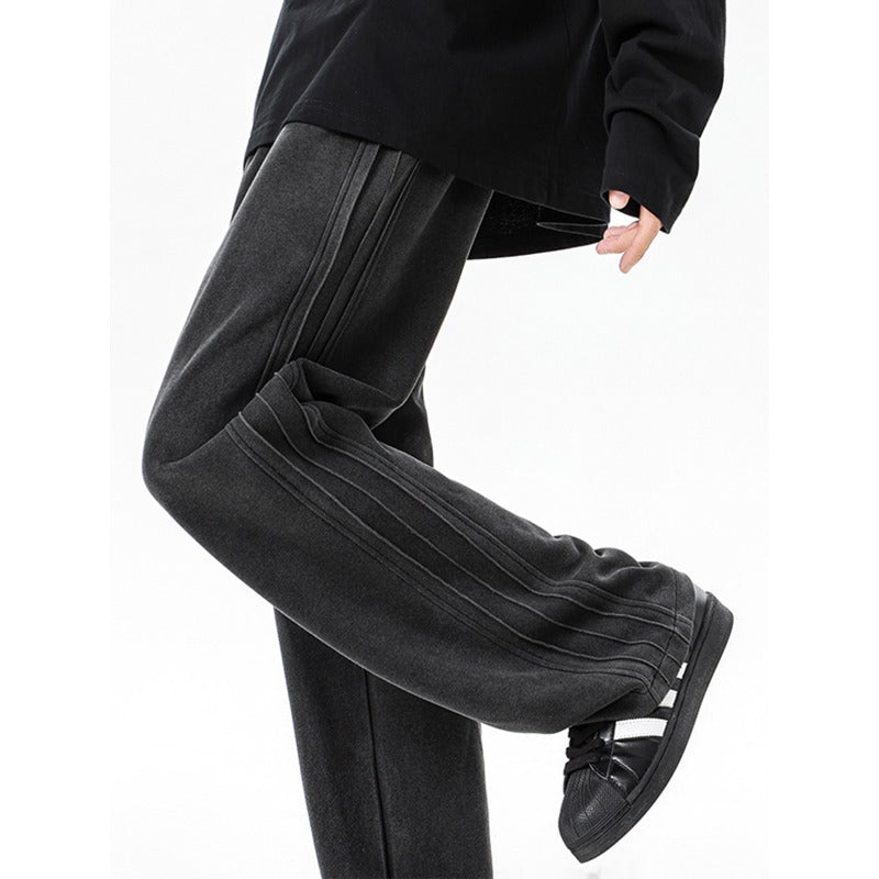 Men's Wide Leg Joggers with Pockets | Baggy