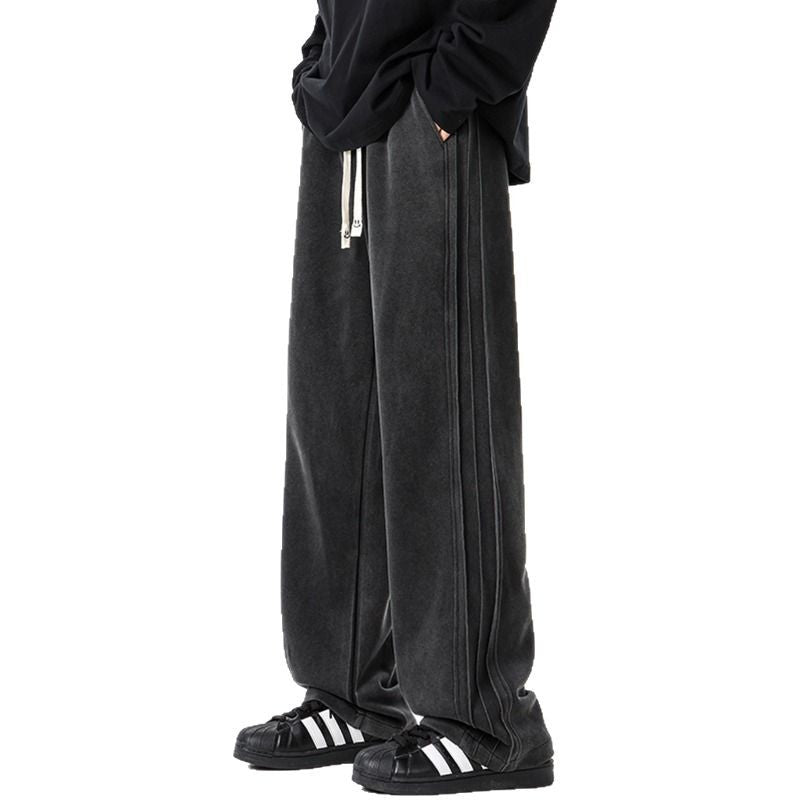Men's Wide Leg Joggers with Pockets | Baggy