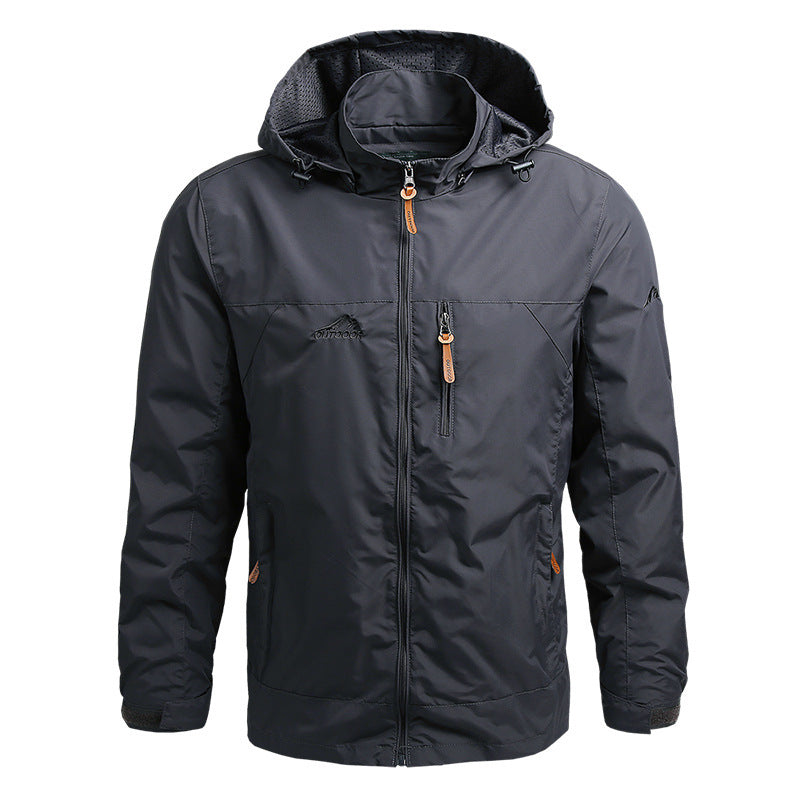 Men's Windbreaker Hooded with Zip | Winter