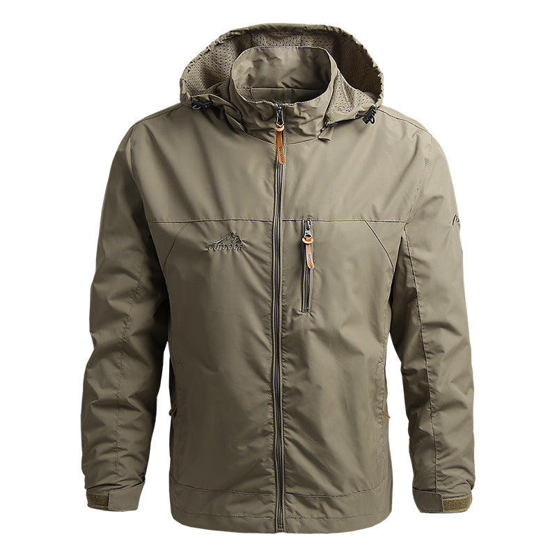 Men's Windbreaker Hooded with Zip | Winter