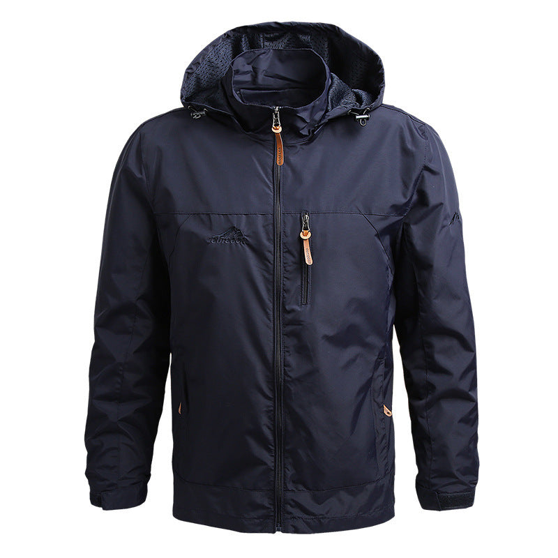 Men's Windbreaker Hooded with Zip | Winter