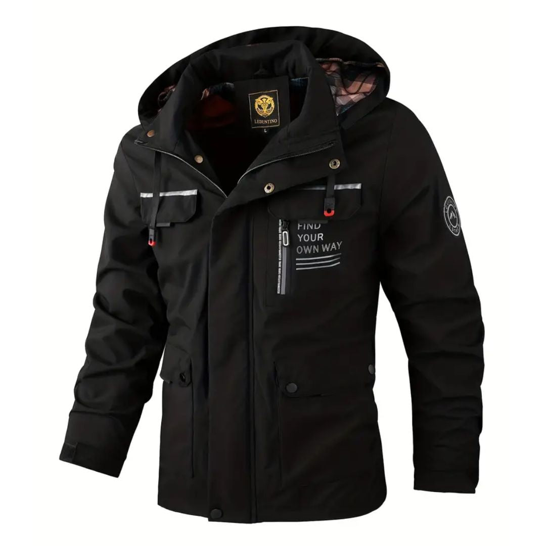 Men's Windbreaker Hooded with Pockets | Winter