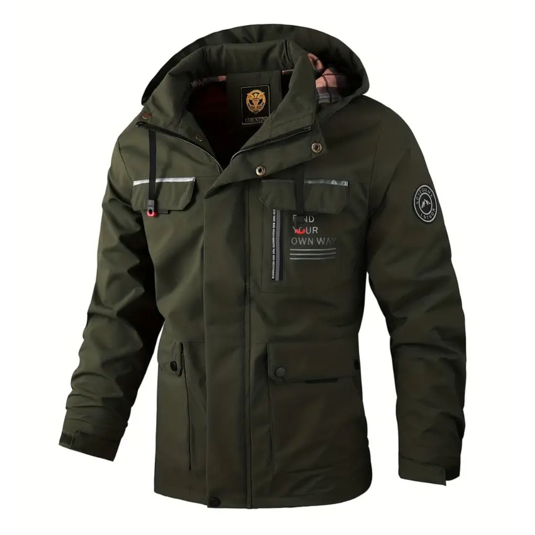 Men's Windbreaker Hooded with Pockets | Winter