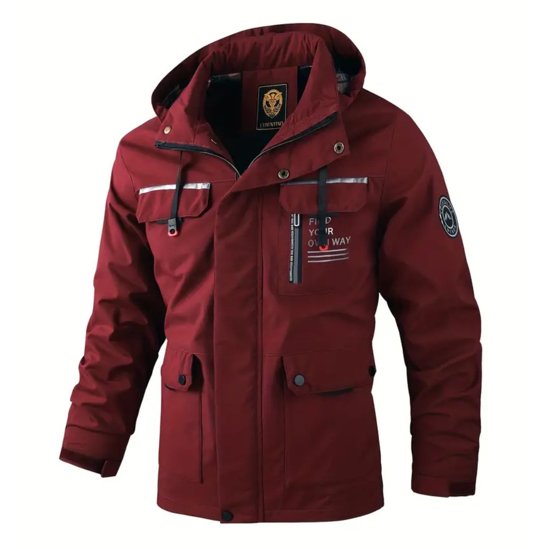 Men's Windbreaker Hooded with Pockets | Winter