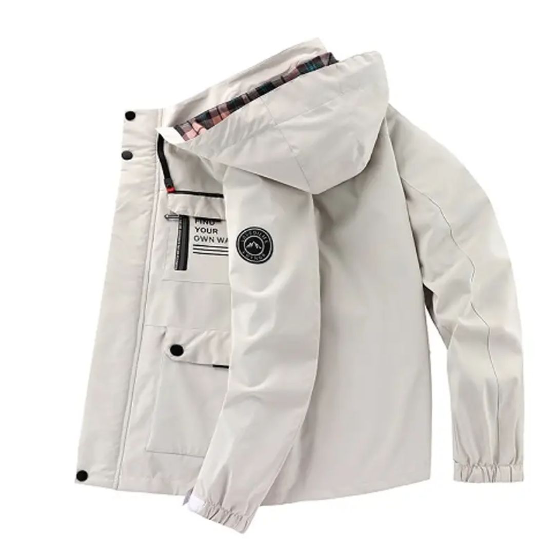 Men's Windbreaker Hooded with Pockets | Winter