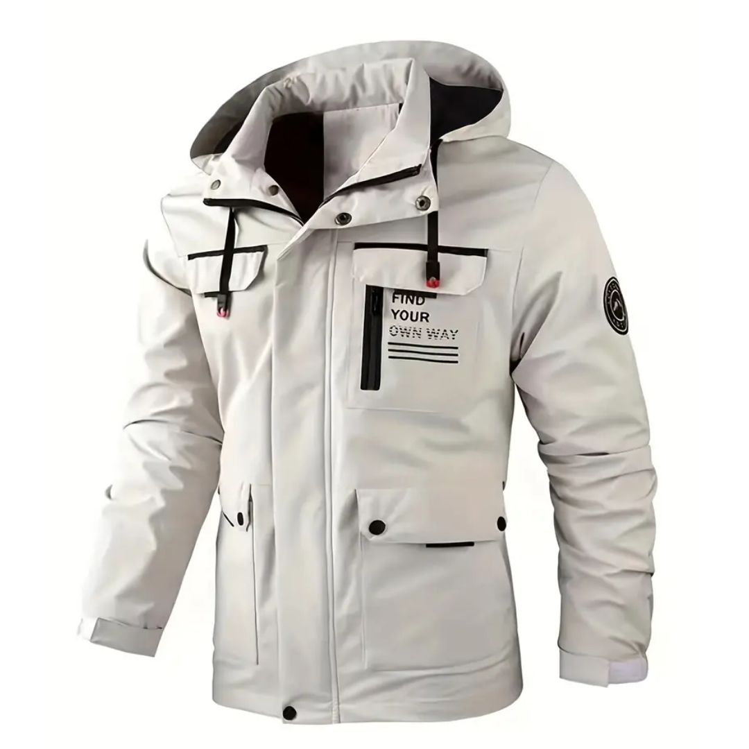 Men's Windbreaker Hooded with Pockets | Winter