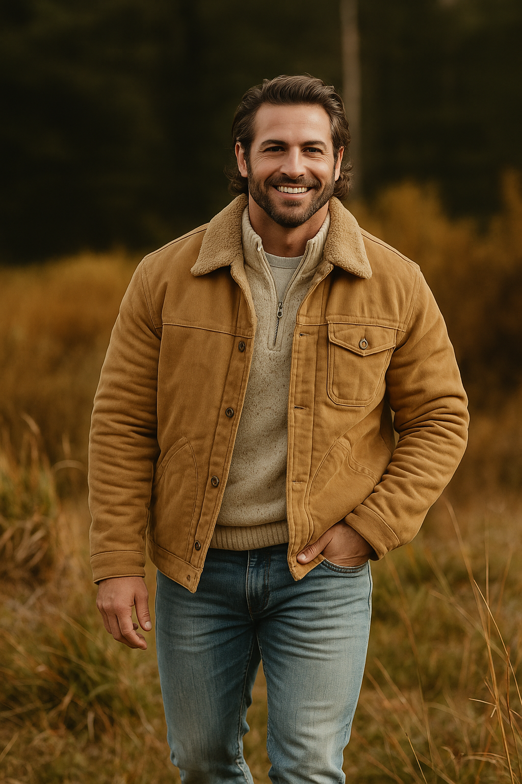 Men's Winter Jacket with Fleece Lining | Casual