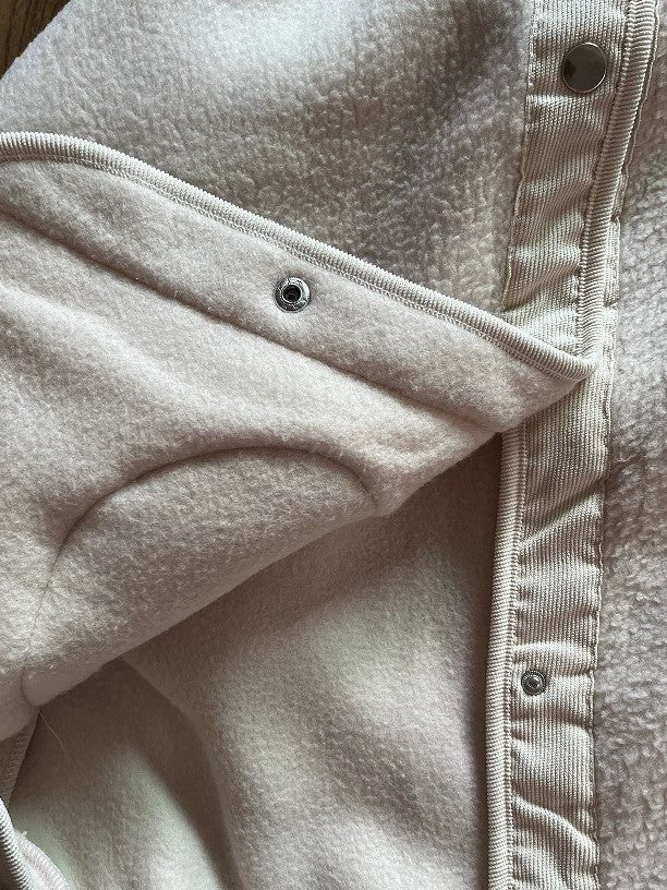 Oversized Plush Button-Up Women's Jacket | Winter