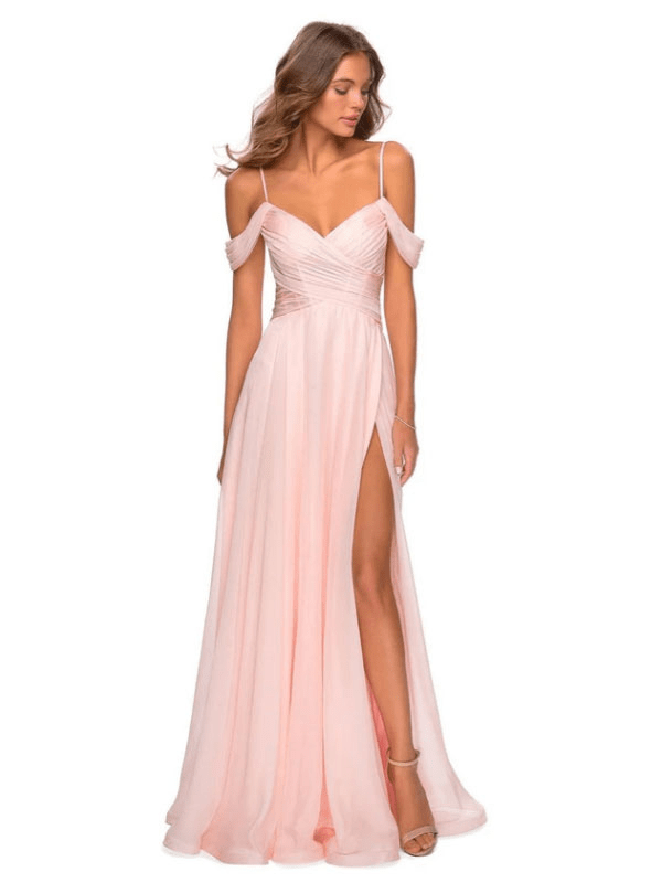 Romantic Women's Bridesmaid Dress Off Shoulder | Maxi