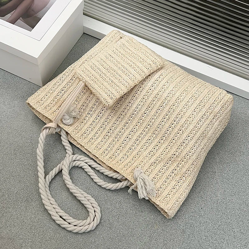 Women's Tote Bag with Rope Handles | Beach & Casual Style