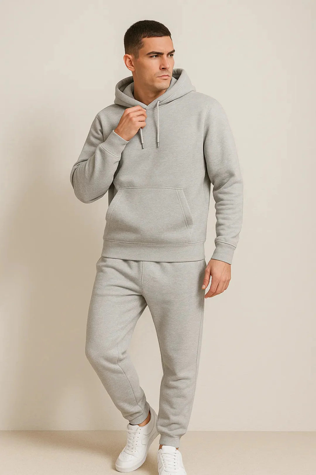 Soft Men's Tracksuit Set With Hoodie & Joggers | Loungewear