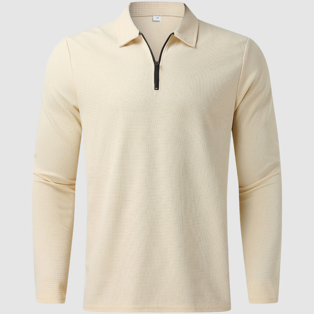 Stylish Men's Tracksuit Set With Zip Polo Top | Loungewear