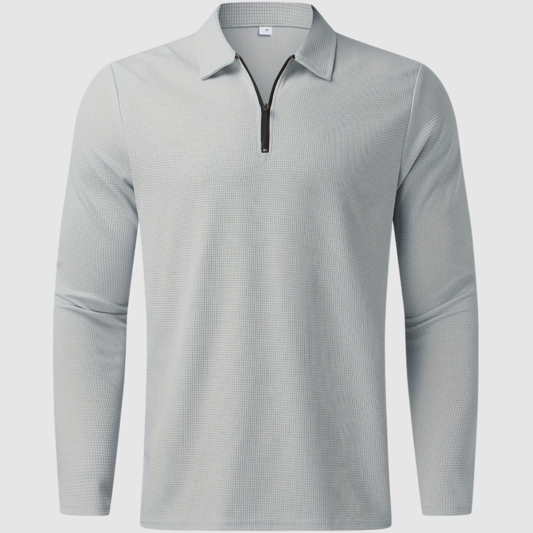 Stylish Men's Tracksuit Set With Zip Polo Top | Loungewear