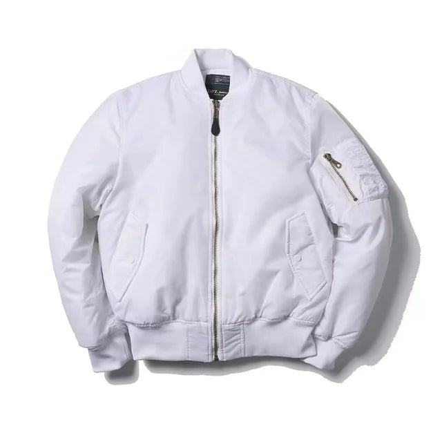 Unisex Bomber Jacket Zippered with Pockets | Winter