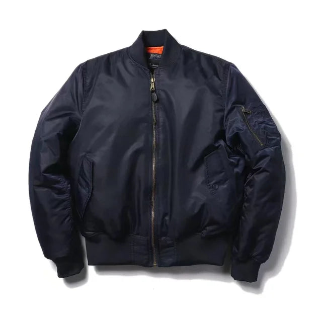 Unisex Bomber Jacket Zippered with Pockets | Winter