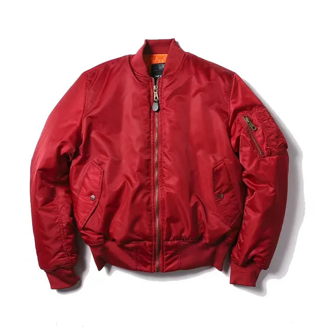 Unisex Bomber Jacket Zippered with Pockets | Winter