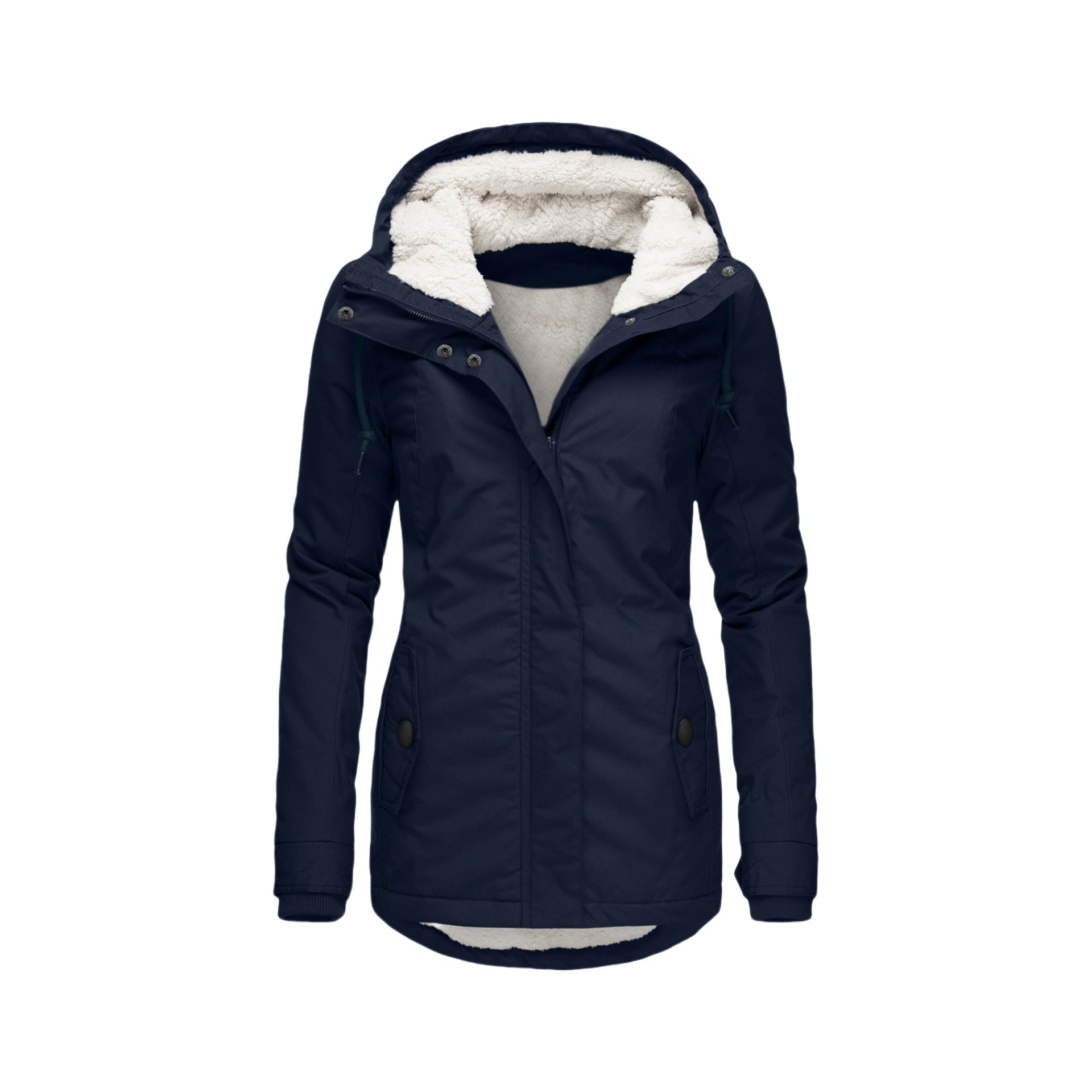 Warm Rain Jacket Women’s Hooded Coat | Fleece-Lined