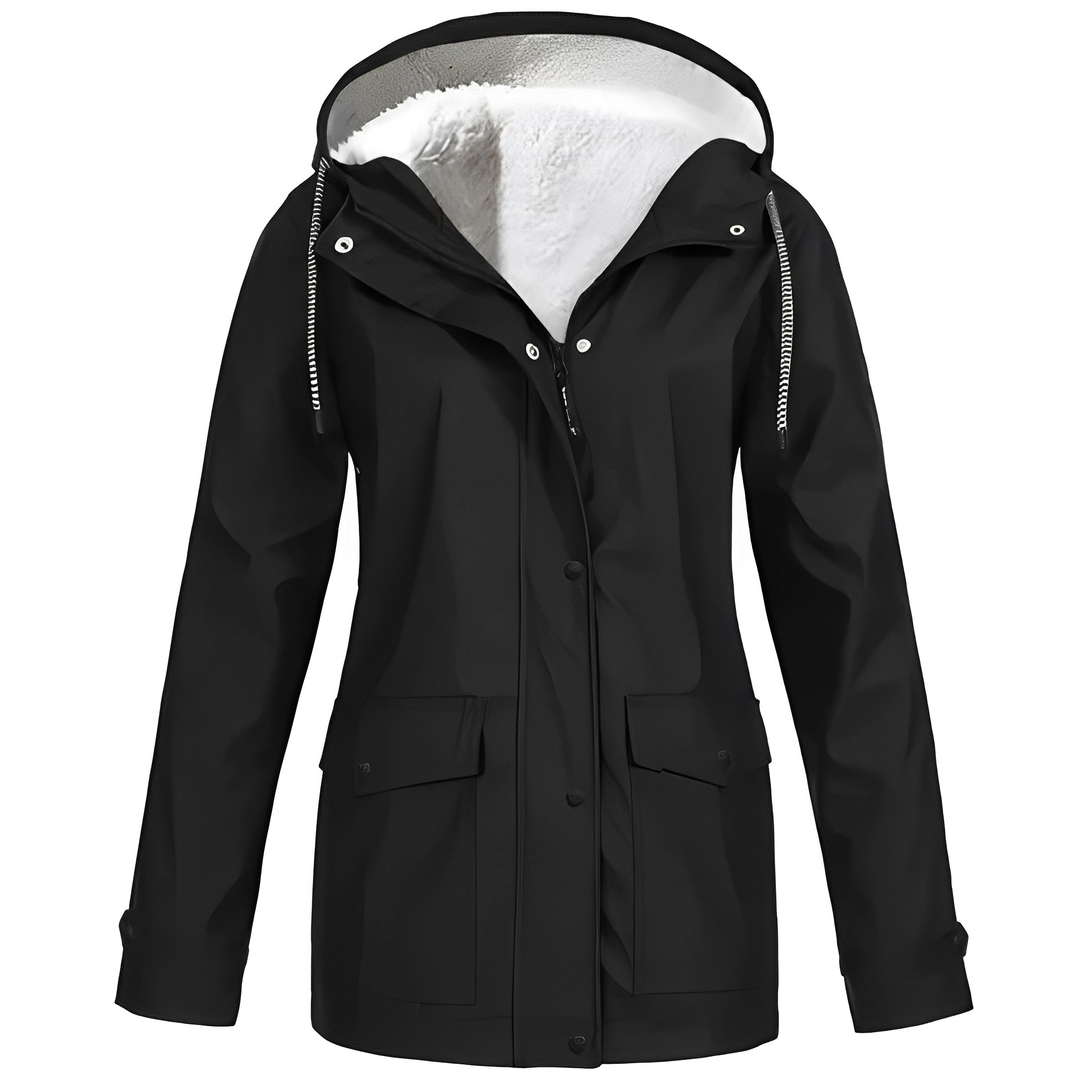 Warm Rain Jacket for Women | Hood