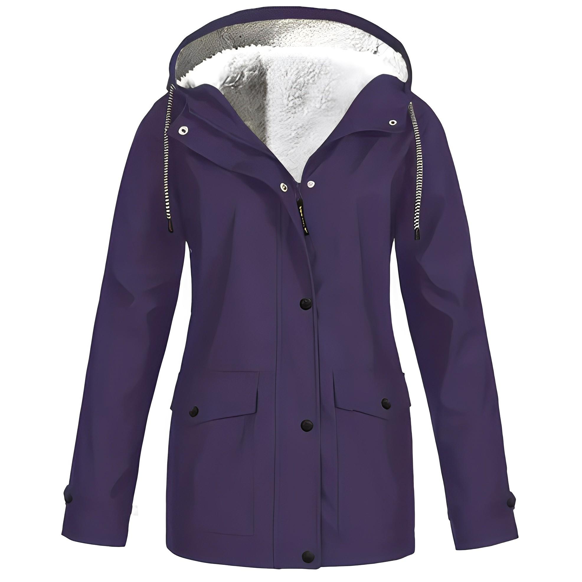 Warm Rain Jacket for Women | Hood