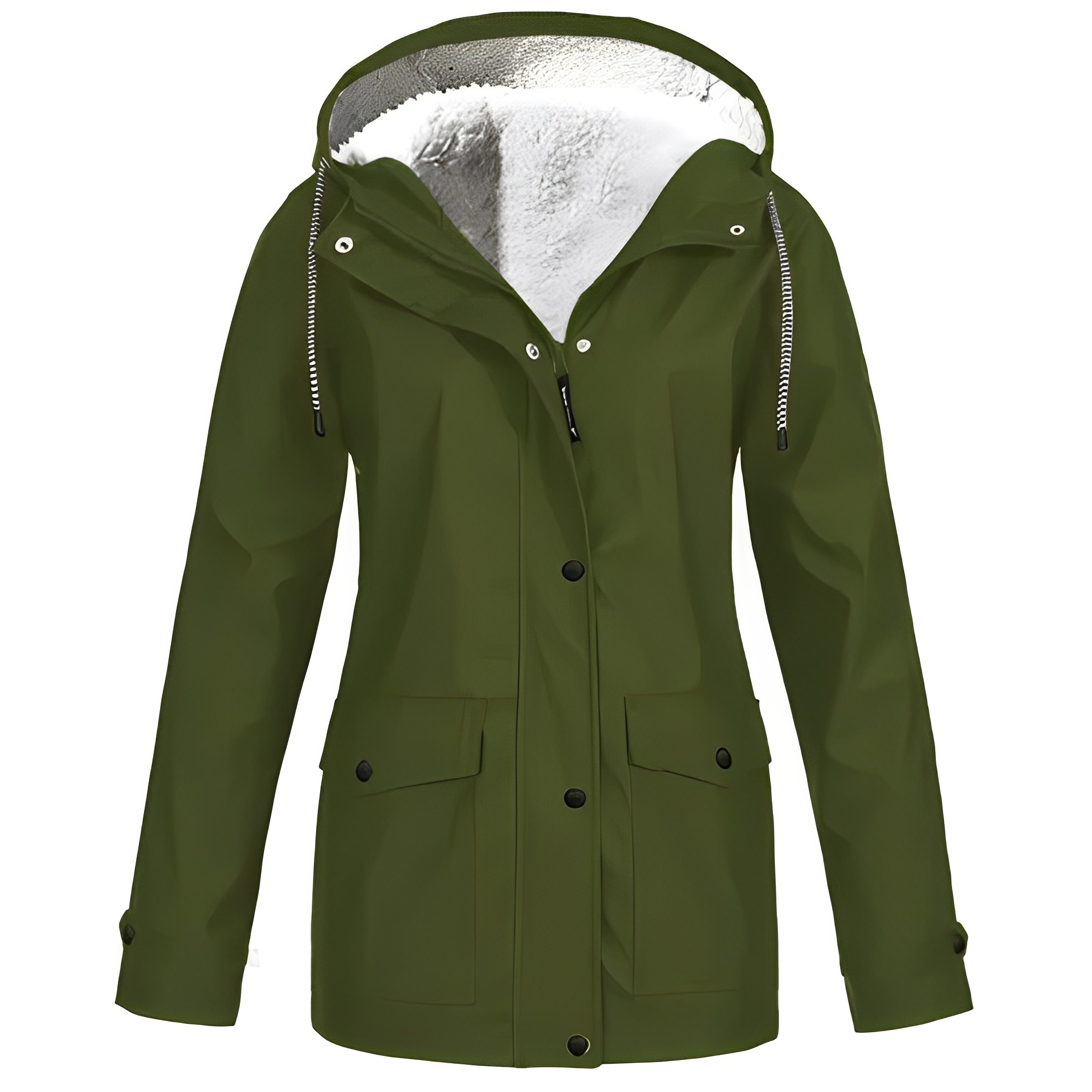 Warm Rain Jacket for Women | Hood