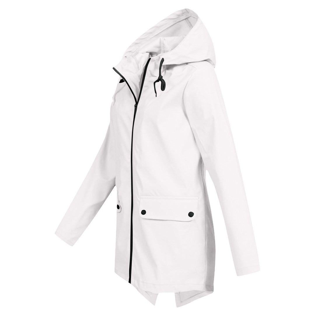 Women's Rain Jacket With Hood | Lightweight