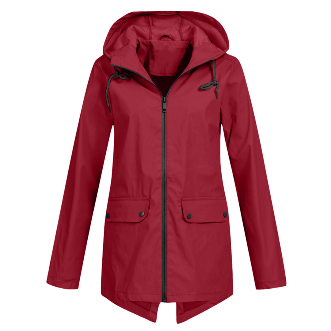 Women's Rain Jacket With Hood | Lightweight
