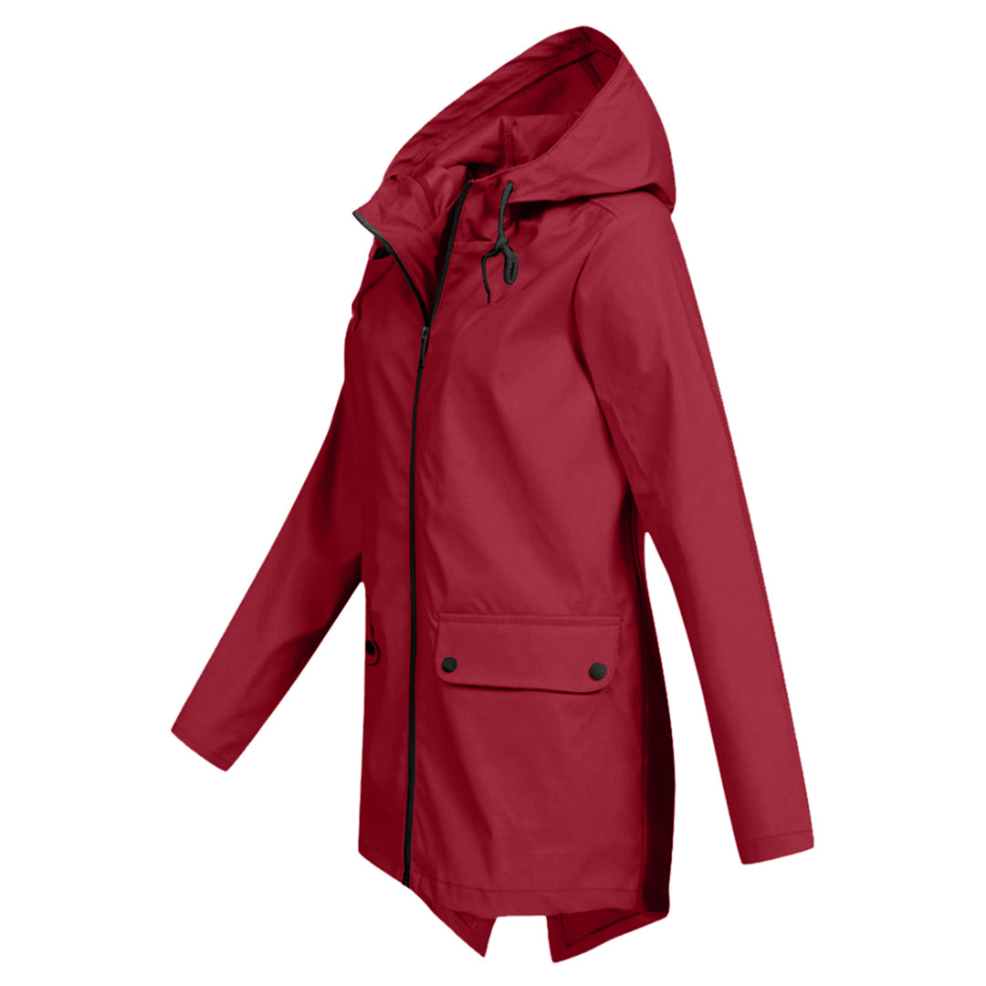 Women's Rain Jacket With Hood | Lightweight