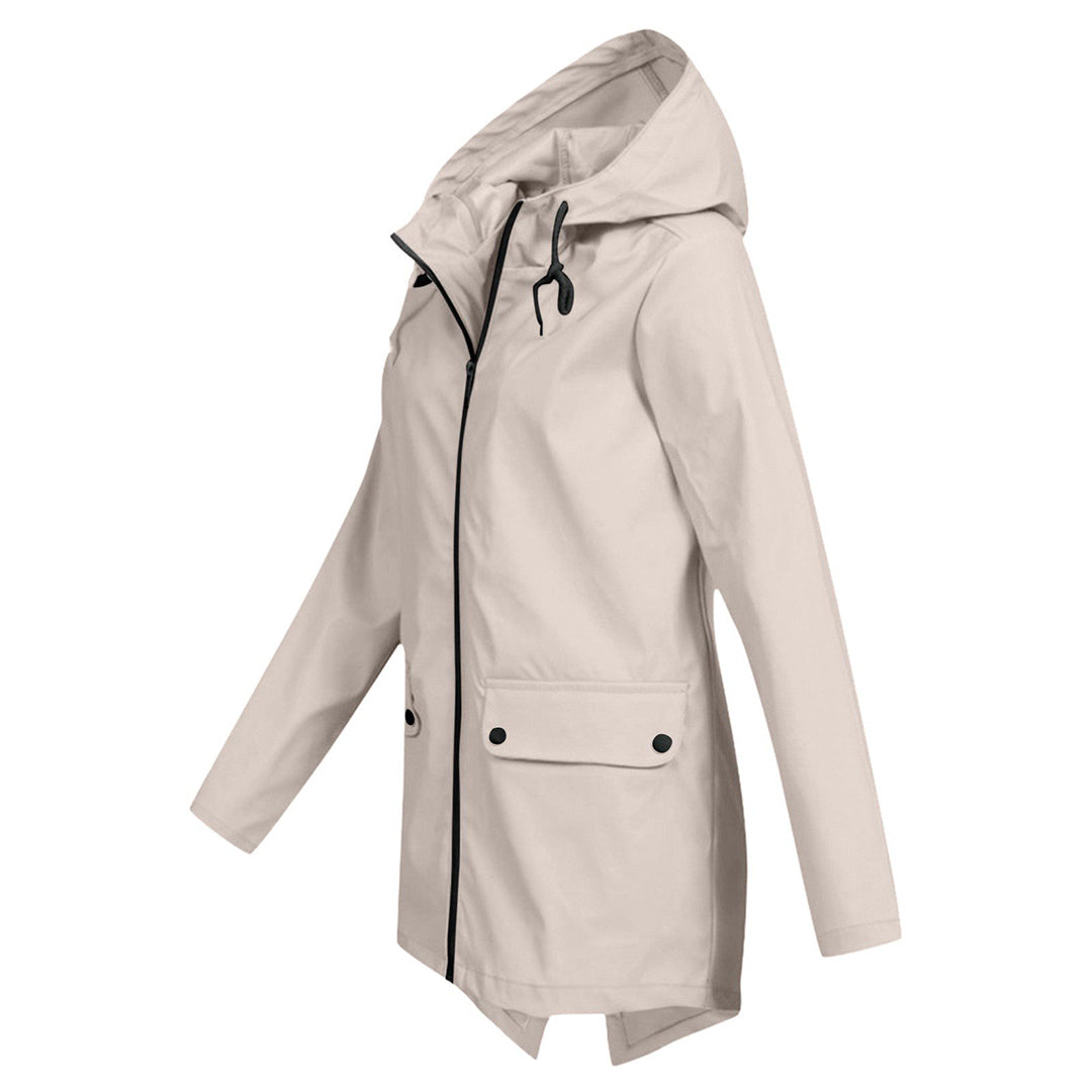 Women's Rain Jacket With Hood | Lightweight