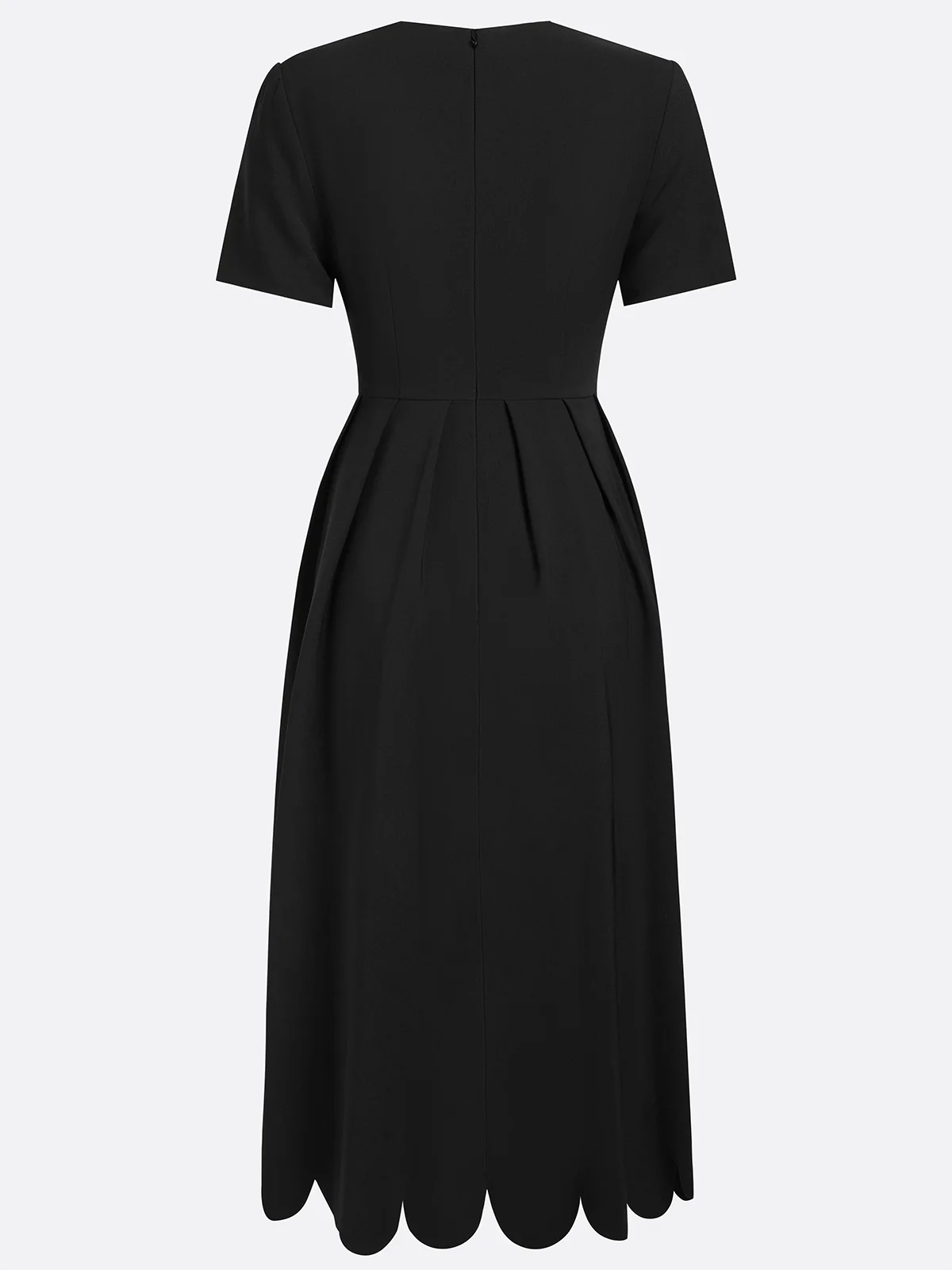 Women's Black Dress Elegant | Midi