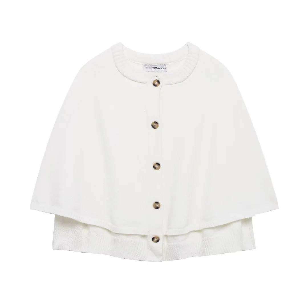Women's Cape Knit Buttoned | Winter