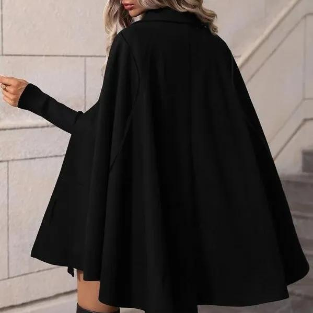 Women's Cape Long Sleeve Buttoned | Trench