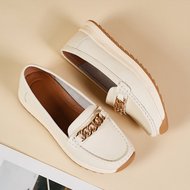 Women's Chain Detail Casual Slip On Loafers | Everyday