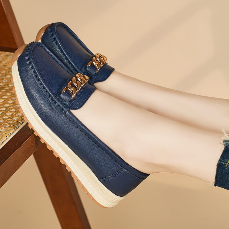 Women's Chain Detail Casual Slip On Loafers | Everyday