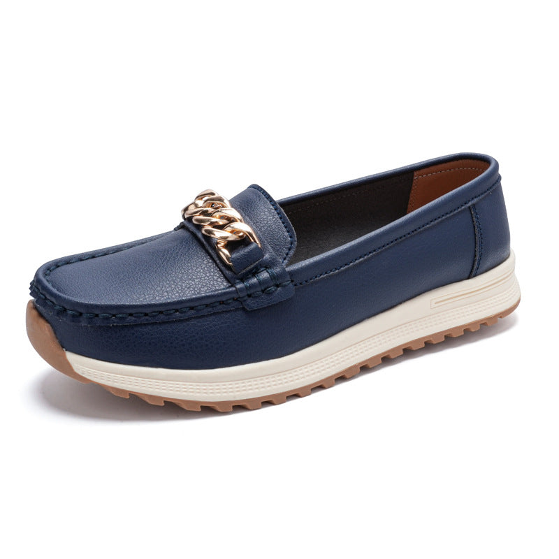 Women's Chain Detail Casual Slip On Loafers | Everyday