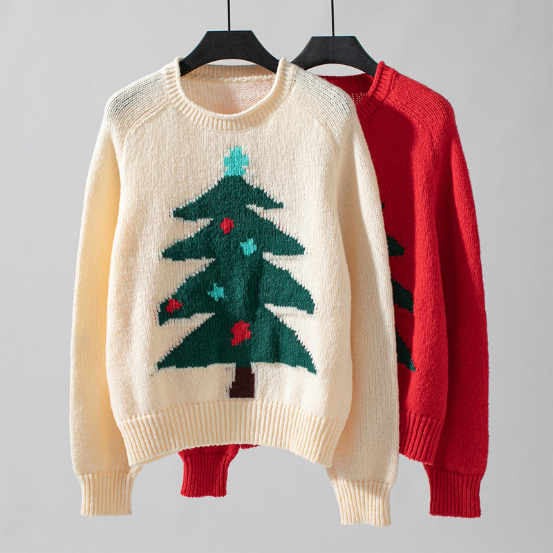 Women’s Christmas Jumper Tree Knit | Festive