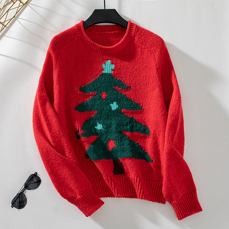 Women’s Christmas Jumper Tree Knit | Festive