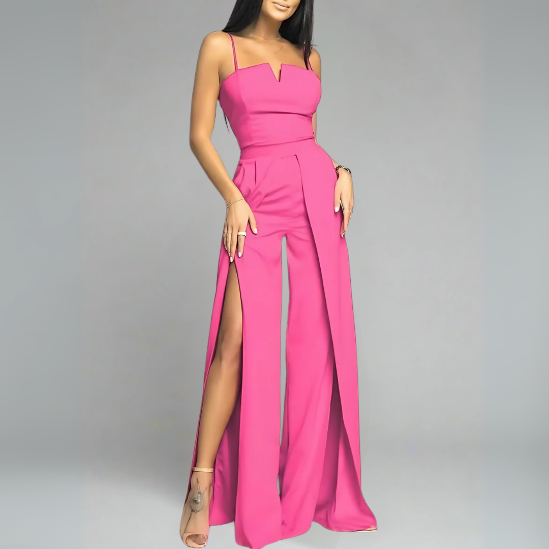 Women's Christmas Party Jumpsuit Slit Wide Leg | Party