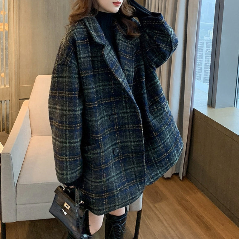 Women's Coat Oversized Plaid | Winter