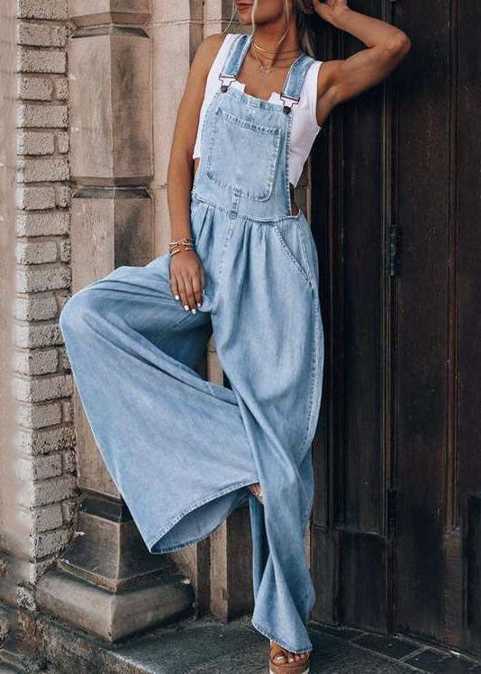 Women's Dungarees Wide Leg with Pockets | Tall