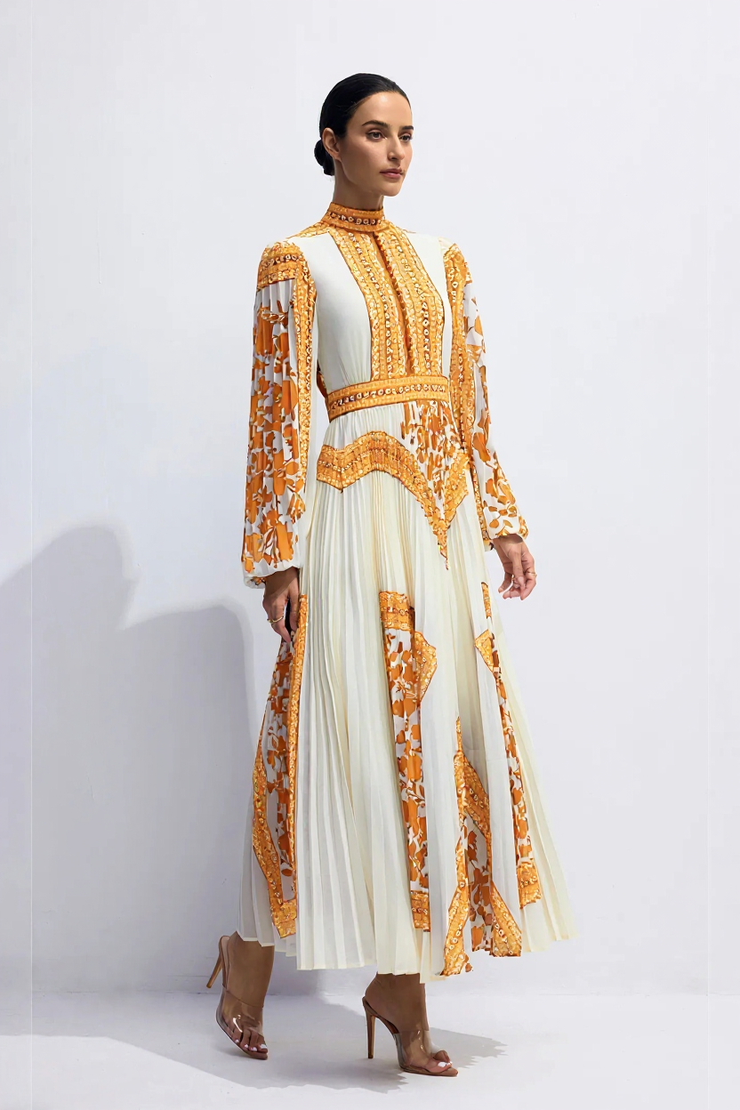 Women's Evening Dress Pleated | Maxi