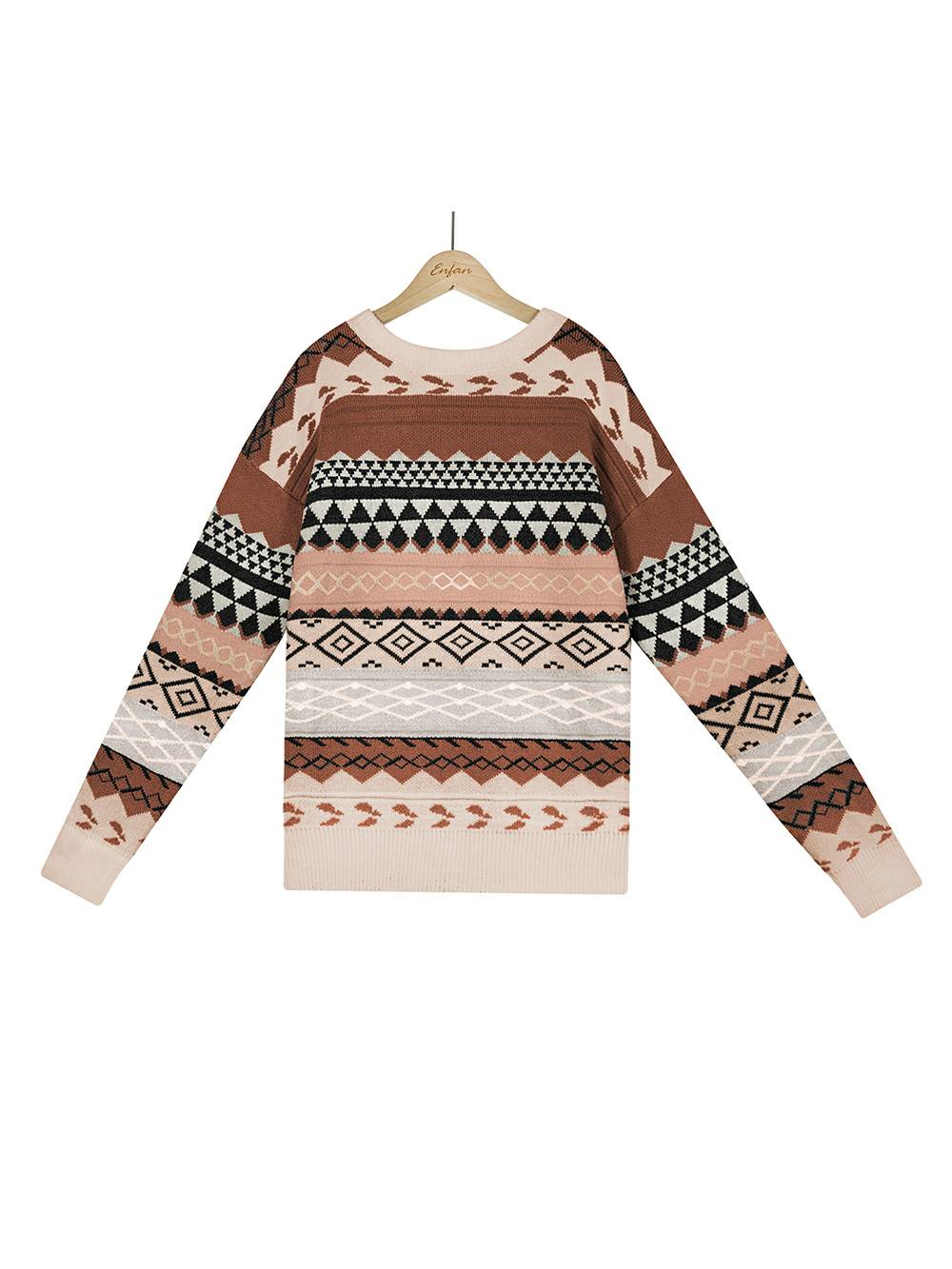 Women’s Fair Isle Jumper Long Sleeve | Winter Knit