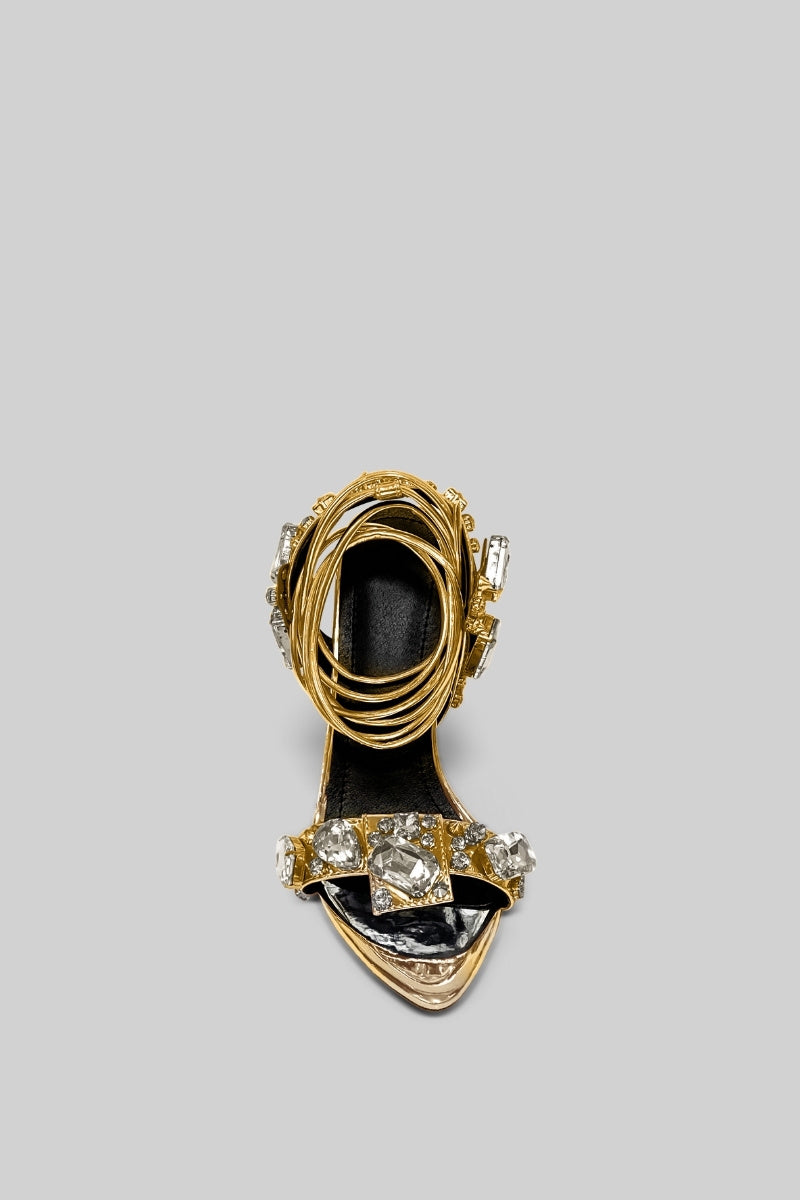 Women's Gold Heels Stiletto | Wedding