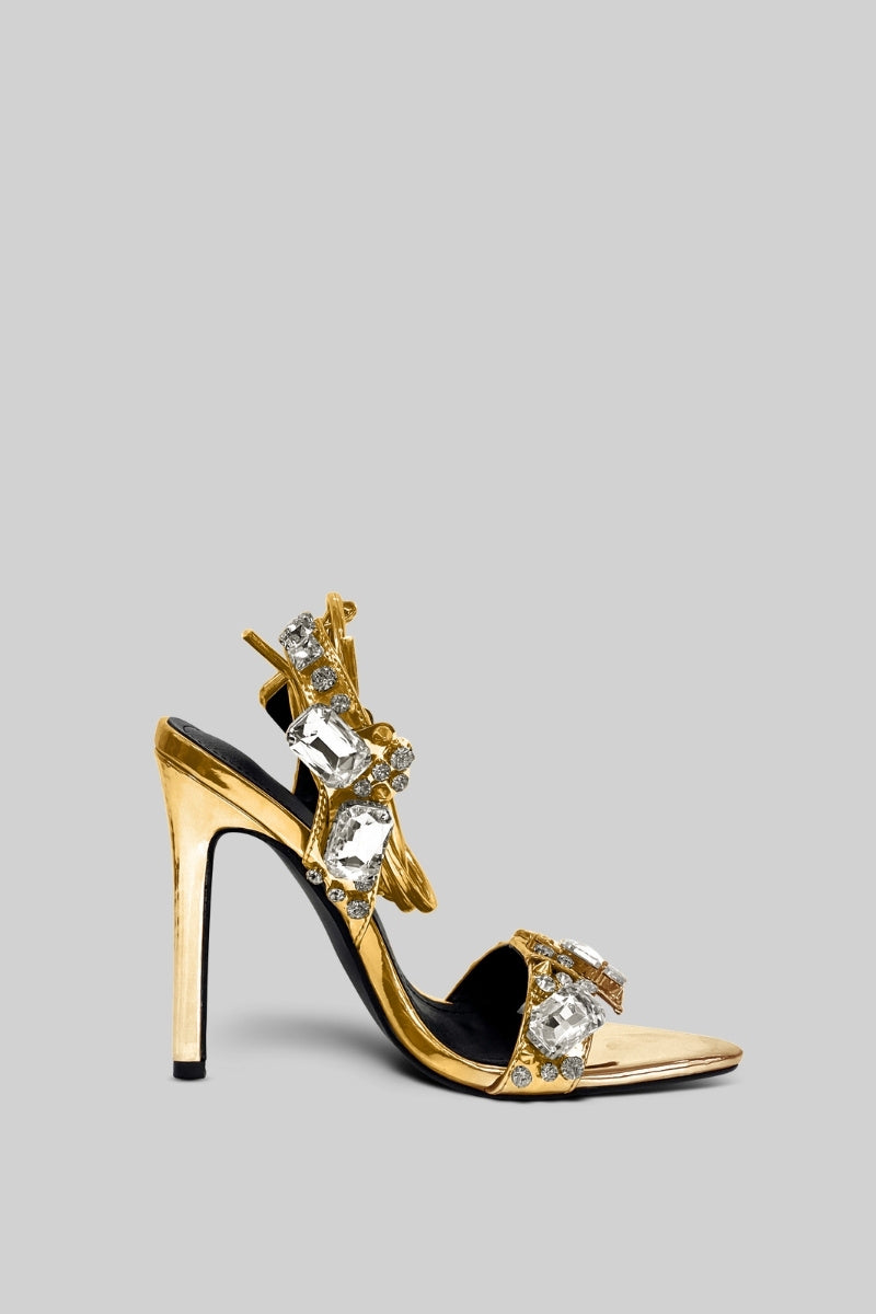 Women's Gold Heels Stiletto | Wedding