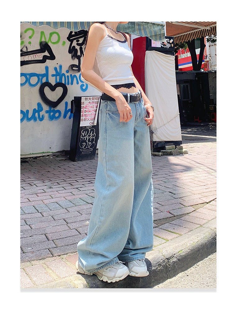 Women's High Waisted Wide Leg Baggy Jeans | Streetwear