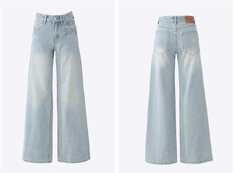 Women's High Waisted Wide Leg Baggy Jeans | Streetwear