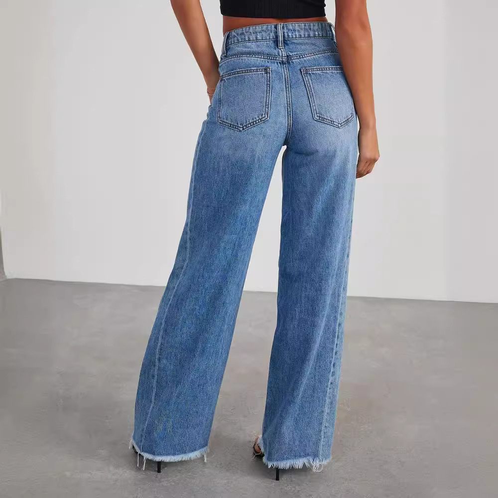 Women's High Waisted Wide Leg Baggy Jeans | Workwear